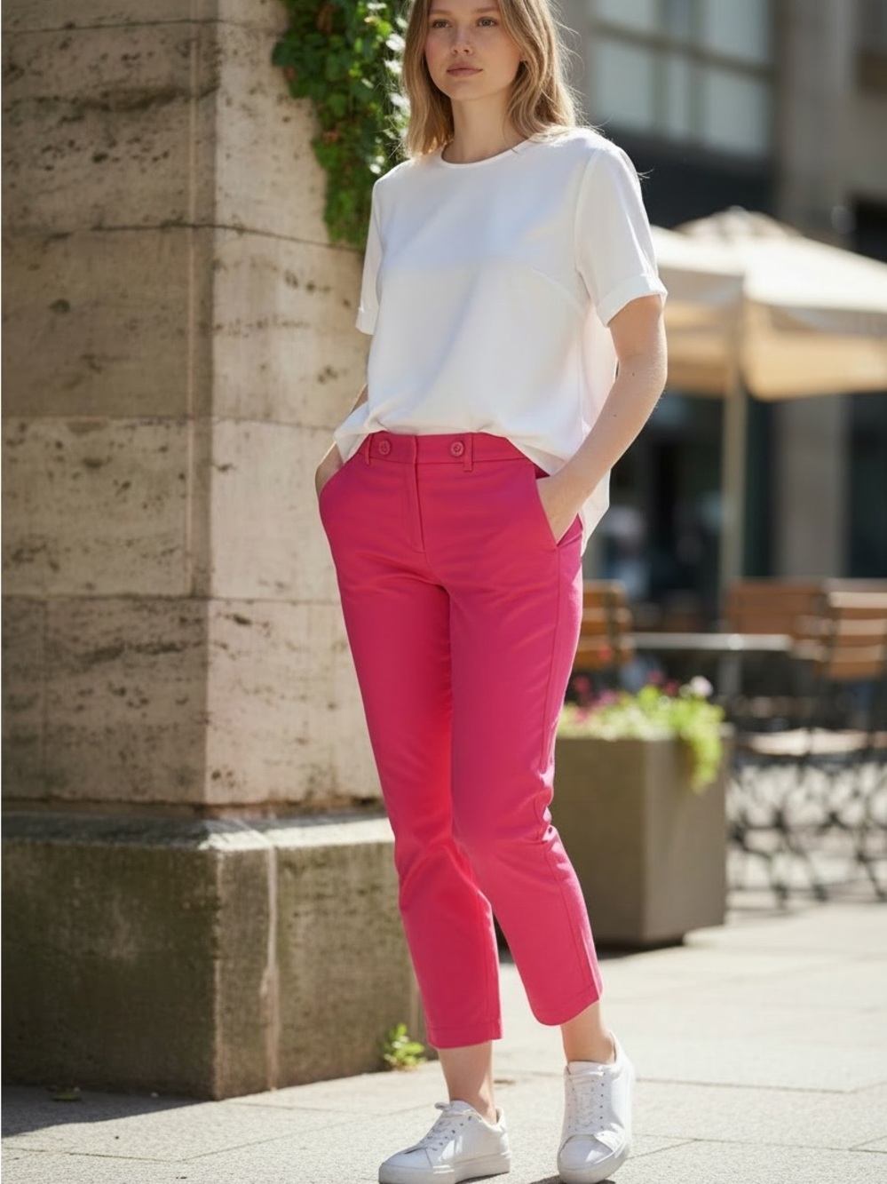 LOFT Pink Pants Size 4 – Bold Statement / Summer Work Pants